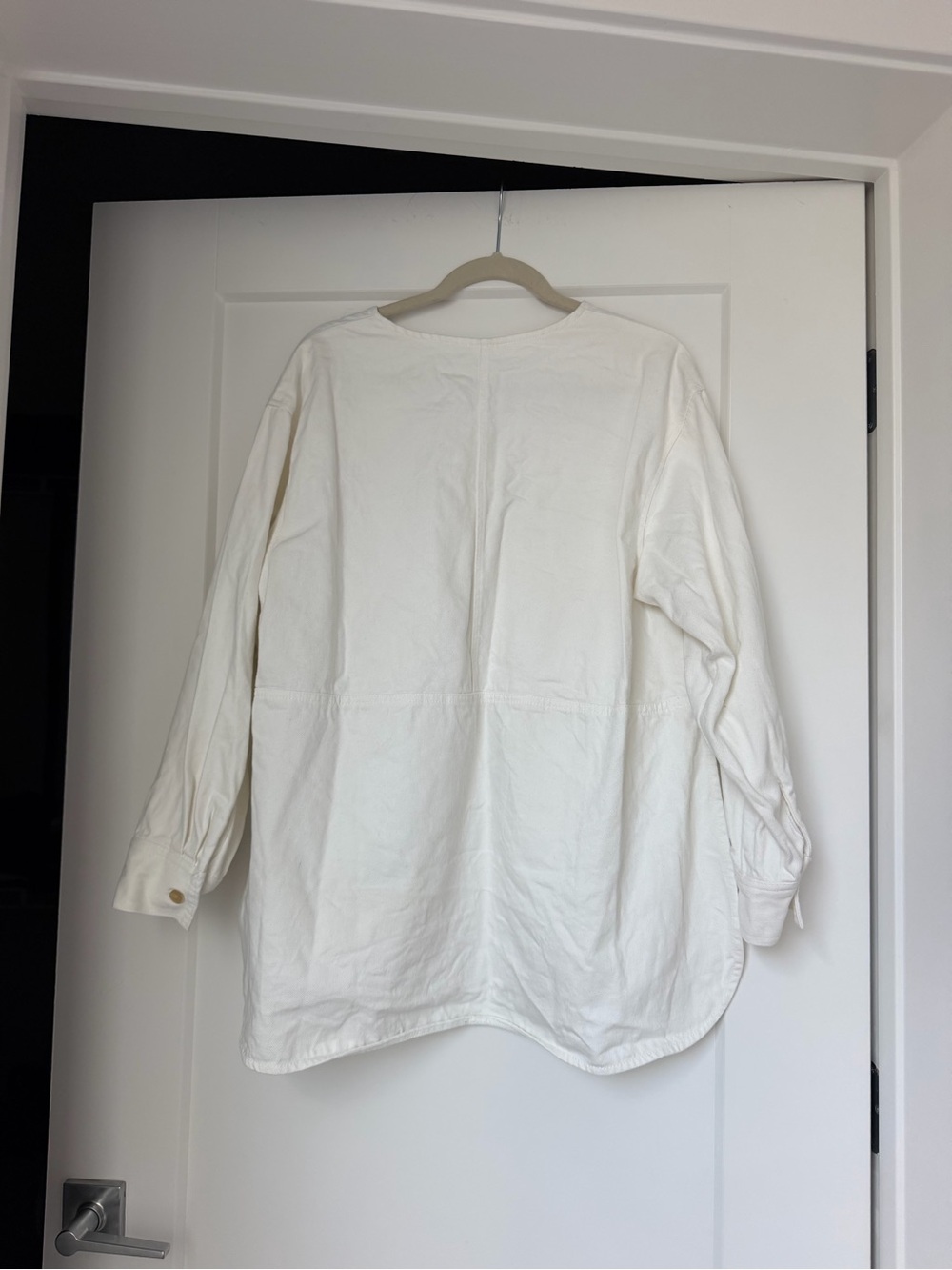 H&M Cream Long-Sleeve Henley Tunic - Picture 4 of 4